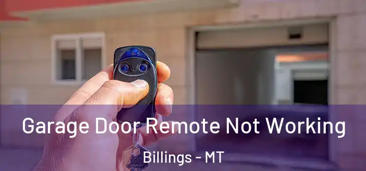  Garage Door Remote Not Working Billings - MT